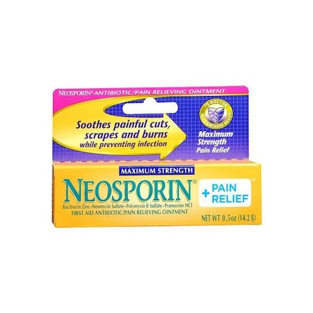 First Aid Antibiotic with Pain Relief Cream 0.5 oz. Tube -  NEOSPORIN + PAIN RELIEF MAXIMUM STRENGTH, 00501371205